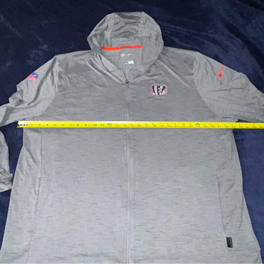 NFL Cincinnati Bengals Gray and Orange Dri-FIT Hoodie size 3X - Picture 9 of 12